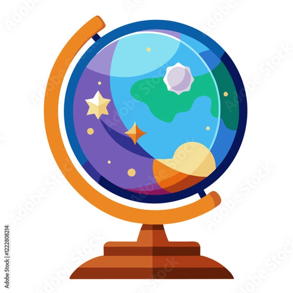 Fototapeta globe on a white background