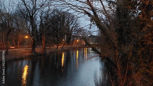 Obraz autumn at night