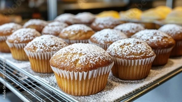 Fototapeta Powdered Muffins