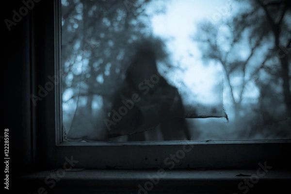 Obraz scary farmhouse