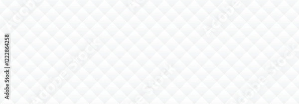 Fototapeta Vector modern white background with rhombuses. Seamless geometric pattern. Light abstract horizontal background wallpaper.