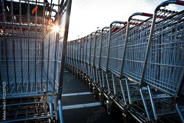 Obraz shopping carts