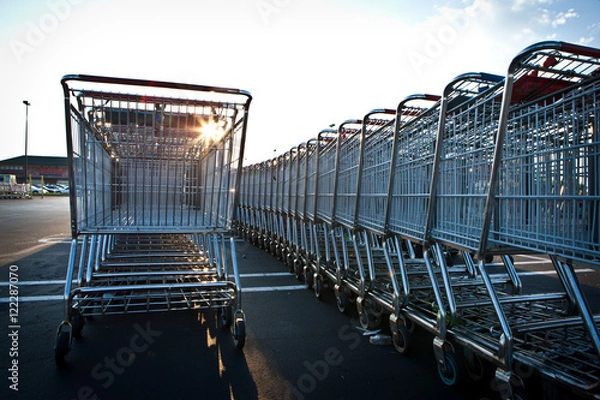 Obraz shopping carts