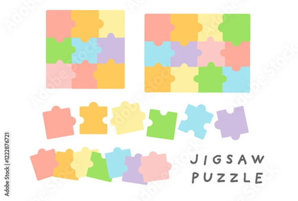 Fototapeta パズル　ピース　イラスト