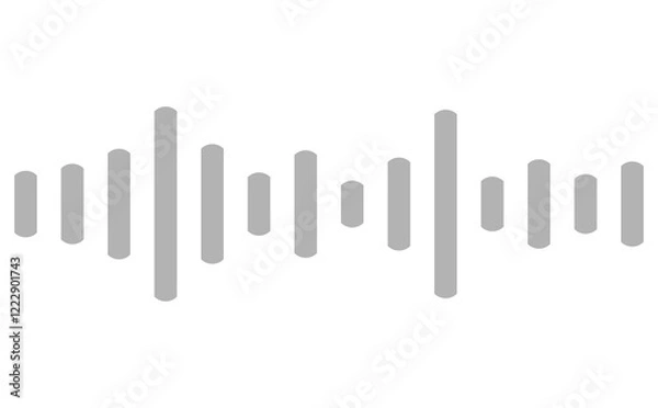 Fototapeta Tonspur Illustration - Icon für Sound, Musik oder Podcast