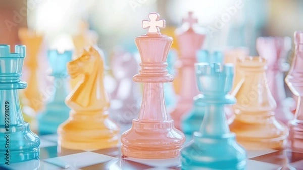 Obraz Close-up of chess game