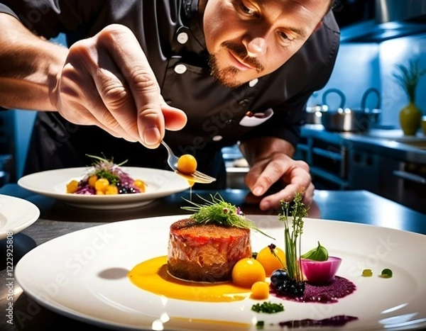 Obraz chef preparing food