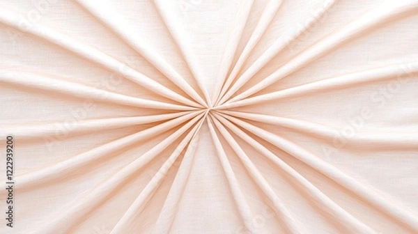 Obraz Close-Up View of Eco-Friendly Cotton Fabric Showing Pleats and Textures