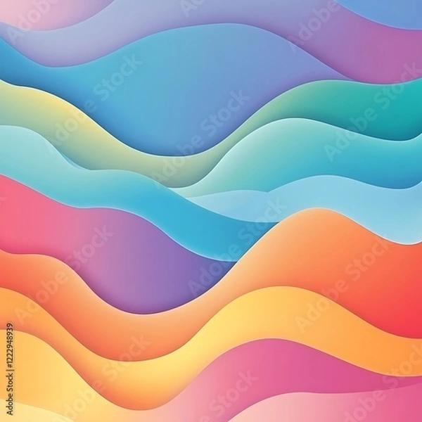 Fototapeta Abstract backdrop showcasing dynamic and fluid colorful flowing lines