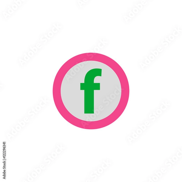 Obraz Letter F Icon Vector