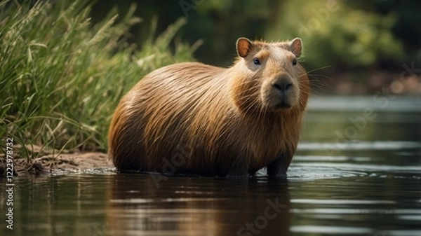 Obraz Capybara image, World's Largest Rodent.