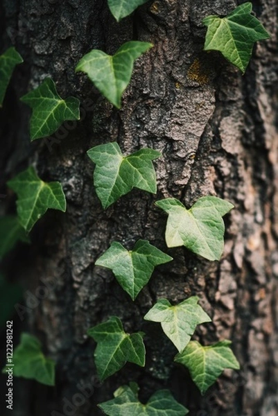 Obraz Tree trunk with ivy
