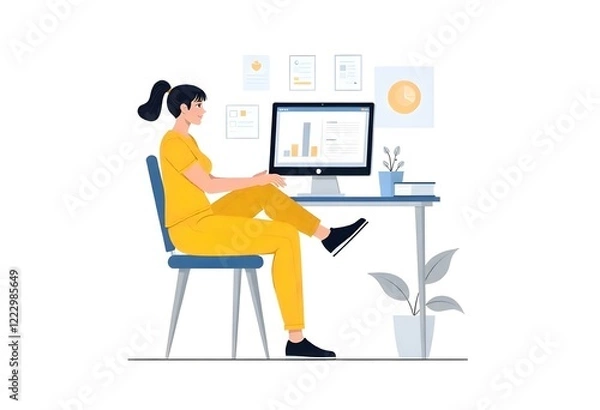 Fototapeta The Virtual Office 