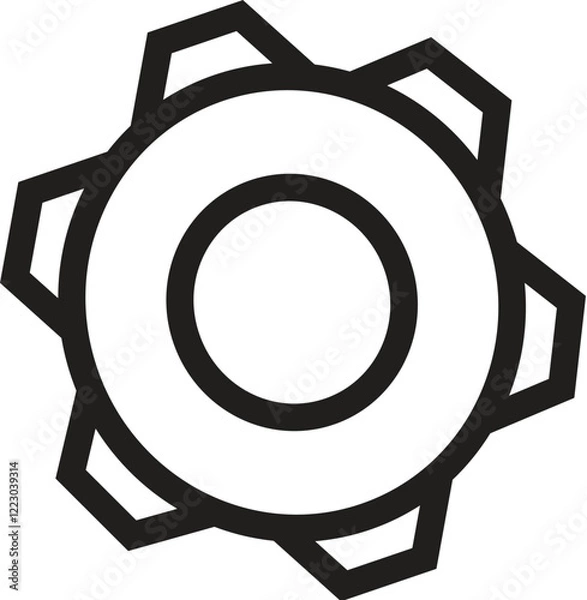 Fototapeta setting symbol