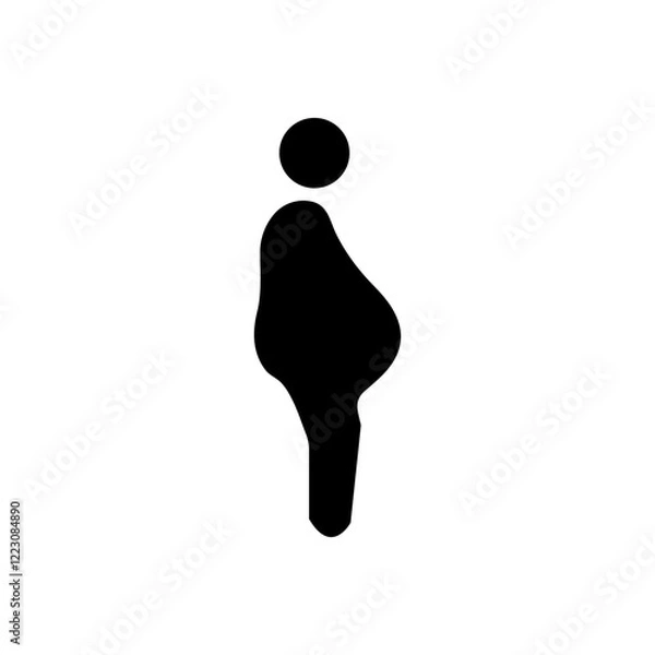 Obraz Fat body icon