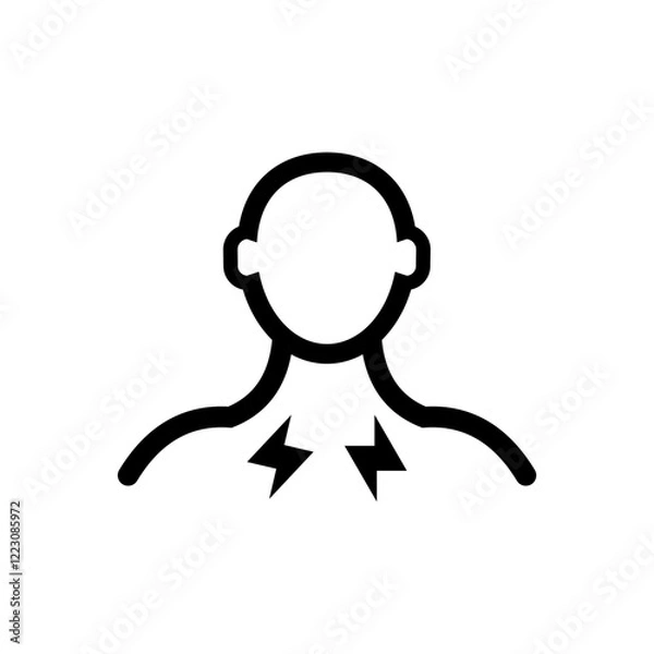 Obraz Pain inflammation icon