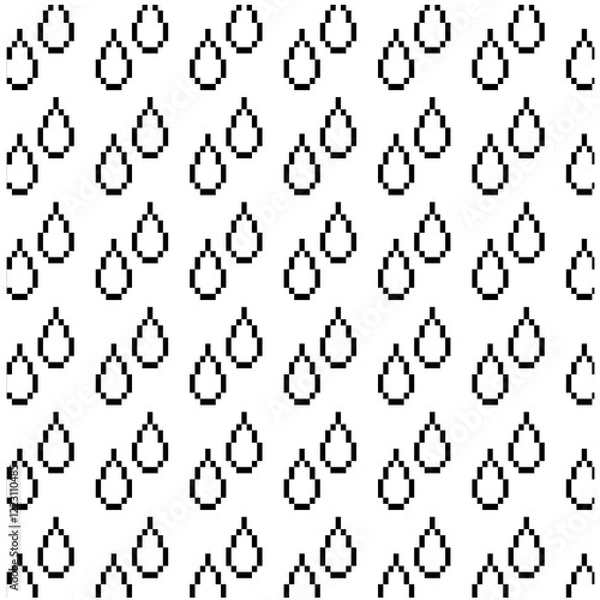 Obraz black and white seamless pattern