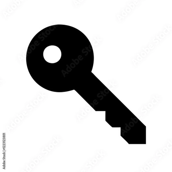 Fototapeta "Key Vector Icon: Unlocking Security and Access"