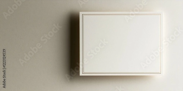 Fototapeta Express Gratitude with a Classic White Thank You Card Embossed in Gold Perfect for Any Occasion