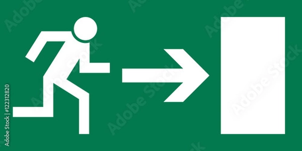 Obraz Notausgang rechts