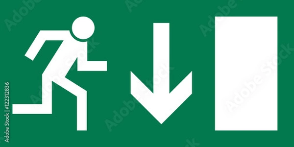 Obraz Notausgang unten