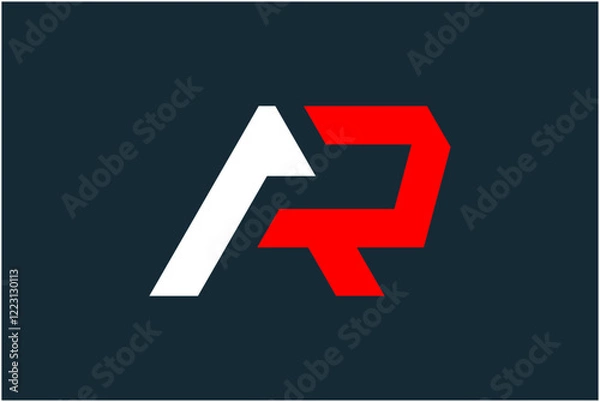 Obraz Initial AR Logo Design Vector