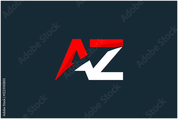 Obraz Initial AZ Logo Design Vector