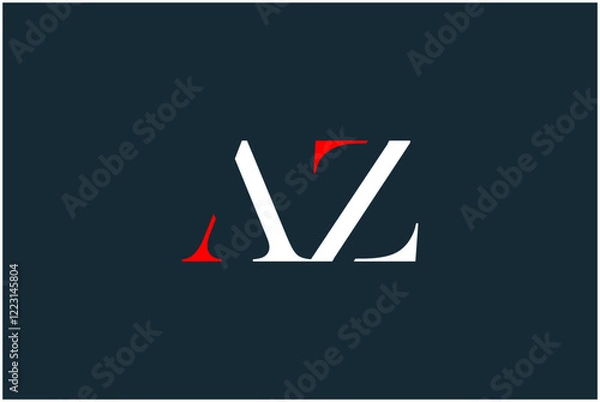 Obraz Initial AZ Logo Design Vector
