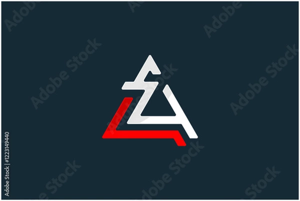 Obraz Initial AZ Logo Design Vector