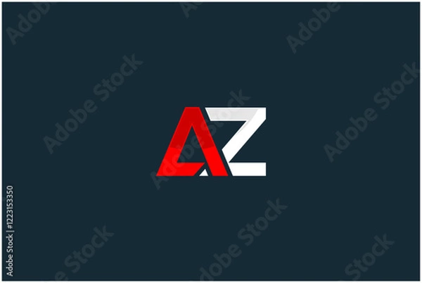 Obraz Initial AZ Logo Design Vector