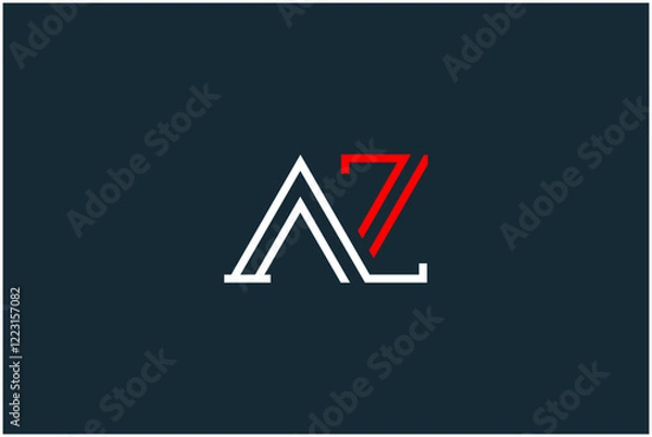 Obraz Initial AZ Logo Design Vector