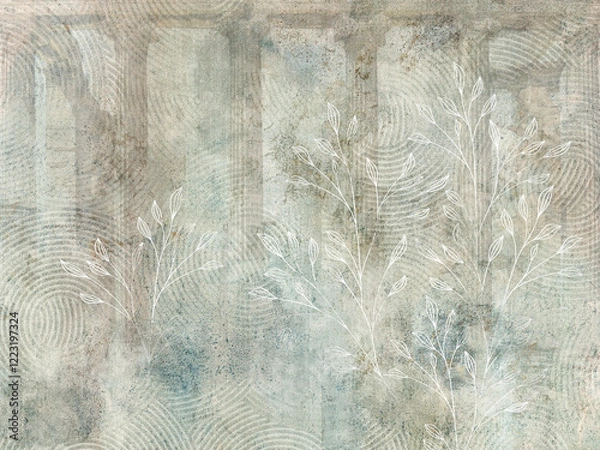 Fototapeta Abstract background with ancient columns.