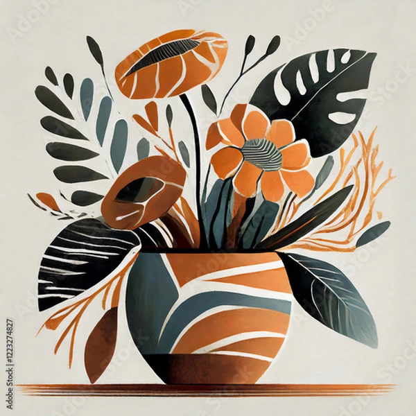 Fototapeta Plant in pot