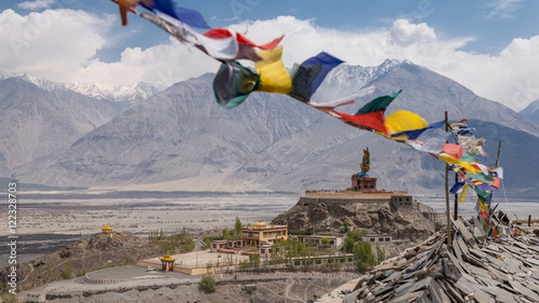 Obraz Maitreya Buddha at Diskit Gompa