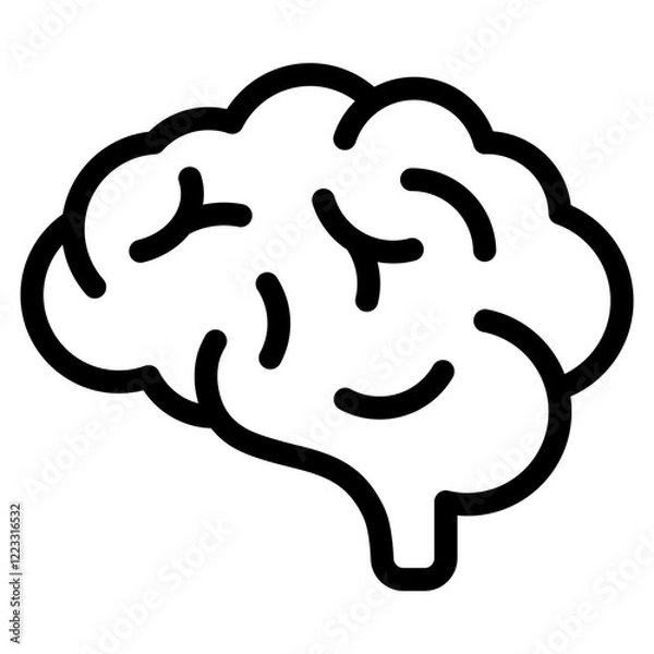 Obraz Brain Icons For Design Elements 