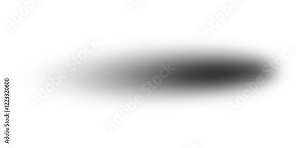 Obraz Black Shadow on the ground transparent background