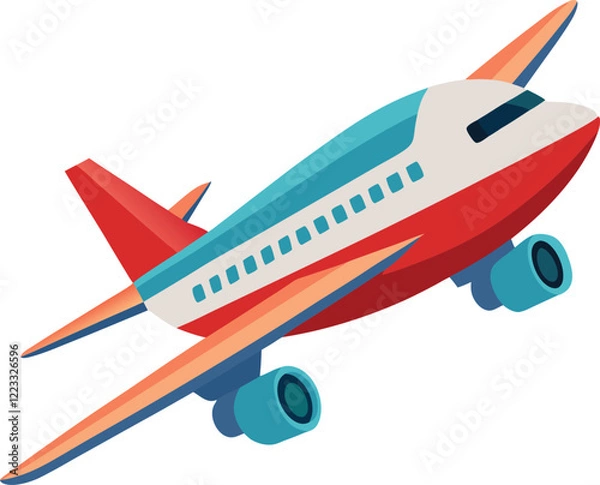 Fototapeta plane vector