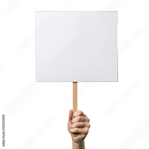 Obraz hand holding a sign