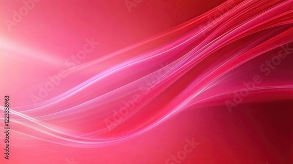 Fototapeta Abstract Pink Waves Design Soft Background