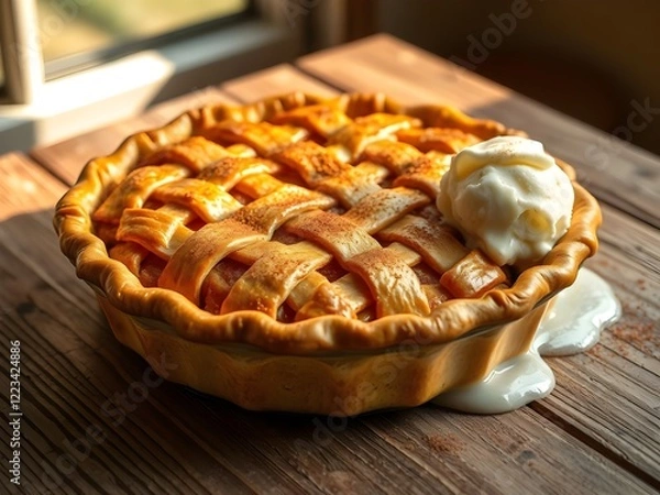 Obraz apple pie on a plate