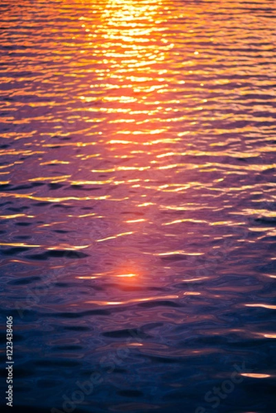 Obraz sunset in the water