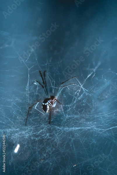 Fototapeta spider on the web