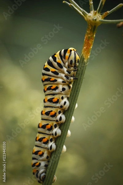 Obraz caterpillar on a leaf
