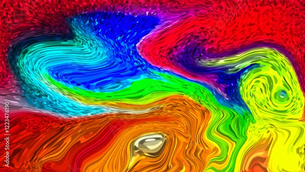Fototapeta abstract colorful Aurora background with Color drops Art Background