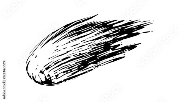 Obraz Brush vector abstrack style : Black and White
