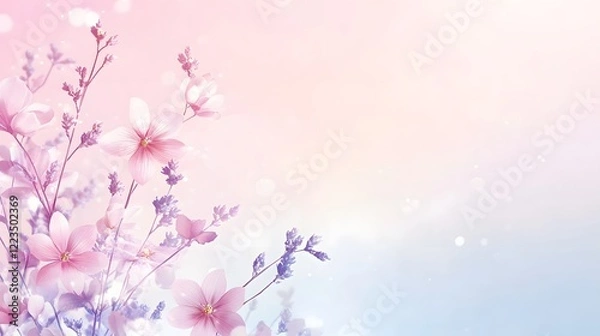 Fototapeta pink flower background