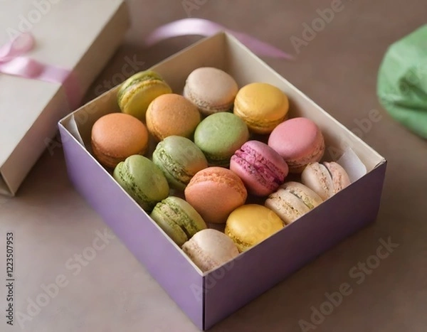 Obraz box of macarons