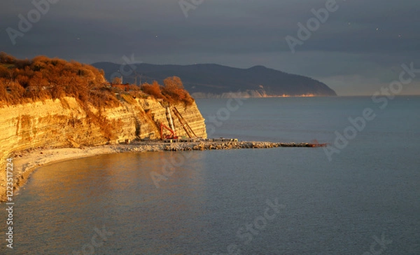 Obraz Photo of a beautiful unusual sunset