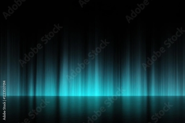 Obraz   image Black to Cyan Gradient with 3D Effect