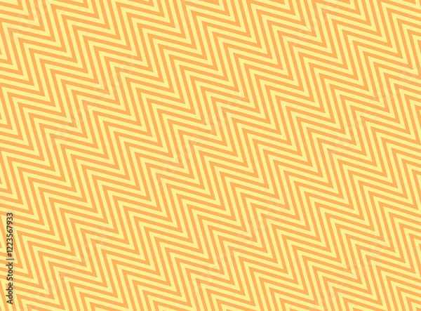 Obraz Geometric zigzag pattern on a yellow background